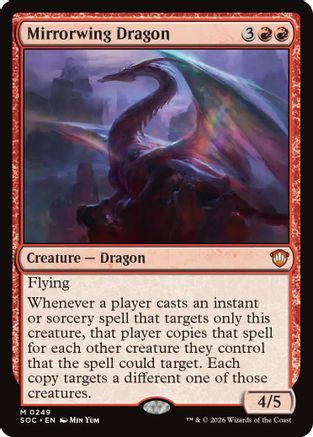 Mirrorwing Dragon (SOC-249) - Commander: Secrets of Strixhaven、Wizards of the Coast、kayou