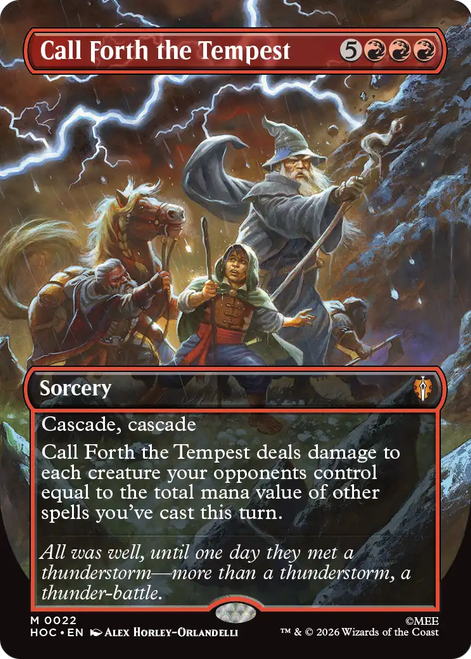 Call Forth the Tempest (Borderless Art Foil) | The Hobbit Commander、Magic: The Gathering、kayou
