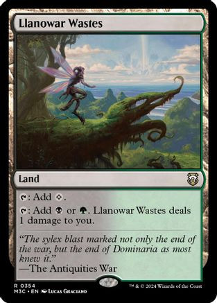 Llanowar Wastes (Ripple Foil) (M3C-354) - Modern Horizons 3 Commander Foil、Wizards of the Coast、kayou