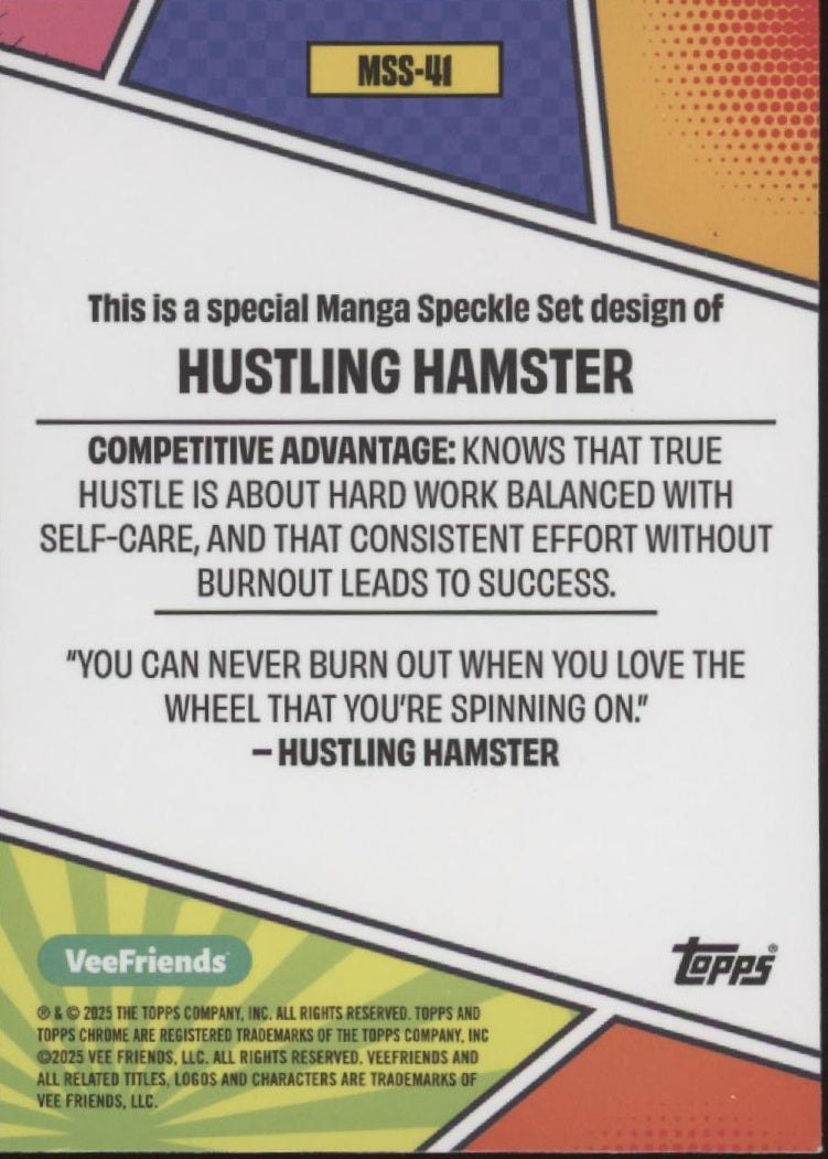 Hustling Hamster 2025 Topps Chrome VeeFriends #MSS-41、Collector Store LLC、kayou