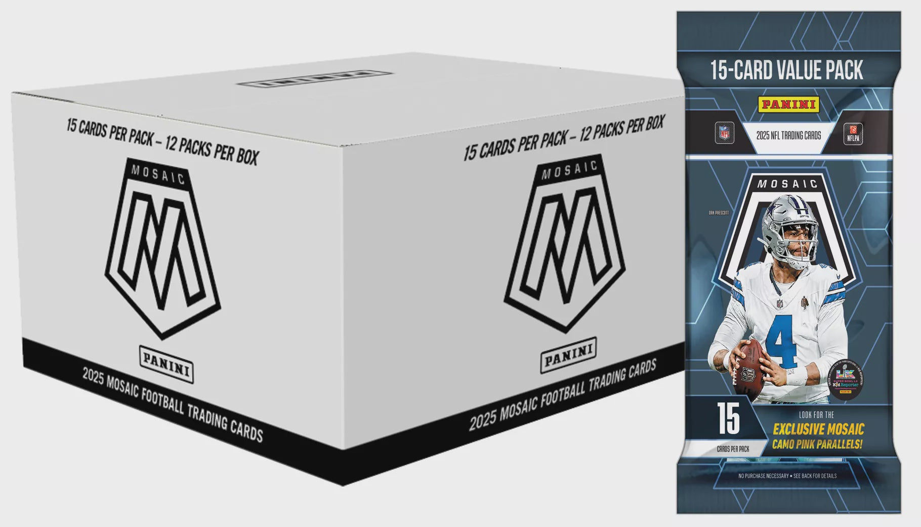2025 Panini Mosaic Football Fat Pack Display Box、Panini、kayou