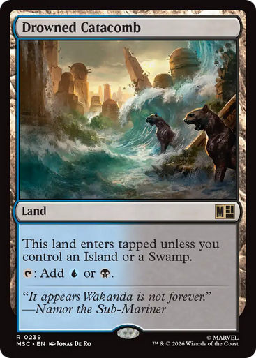 Drowned Catacomb (Surge Foil) | Marvel Super Heroes Commander、Magic: The Gathering、kayou