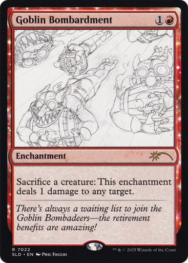 Goblin Bombardment (#7022) (Foil) (Secret Lair - Phil Foglio) | Secret Lair Drops、Magic: The Gathering、kayou
