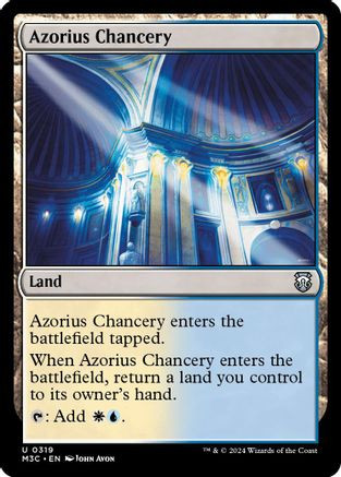 Azorius Chancery (Ripple Foil) (M3C-319) - Modern Horizons 3 Commander Foil、Wizards of the Coast、kayou