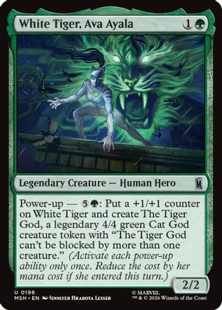 White Tiger, Ava Ayala (MSH-196) - Marvel Super Heroes Foil、Wizards of the Coast、kayou