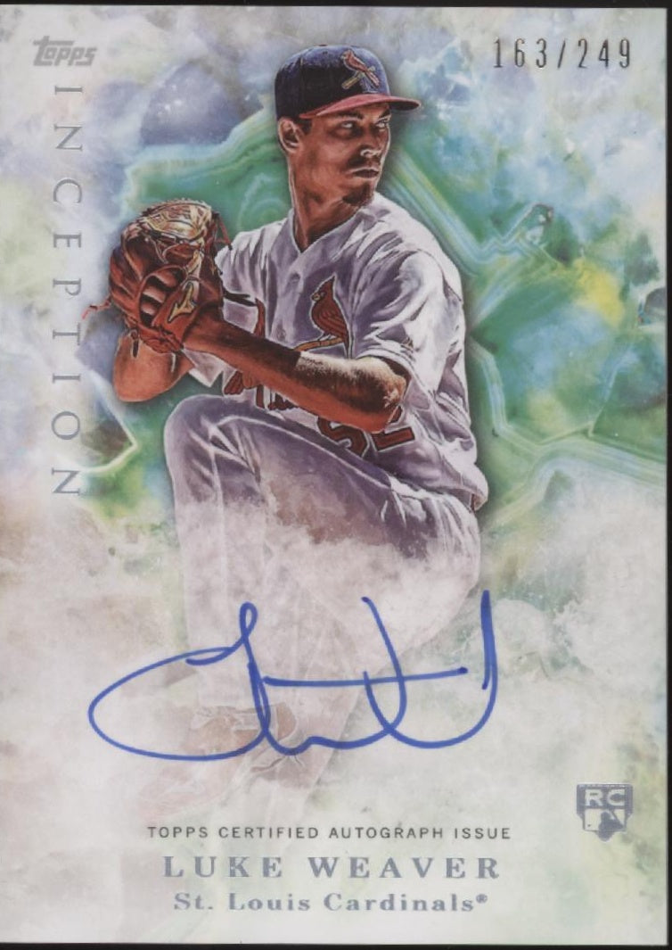 Luke Weaver 2017 Topps Inception RC Auto 163/249 #118、Collector Store LLC、kayou