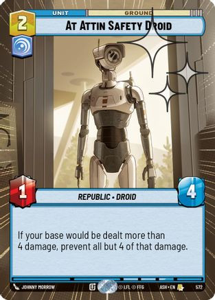 At Attin Safety Droid (Hyperspace Foil) (572) - Ashes of the Empire Foil、Fantasy Flight Games、kayou