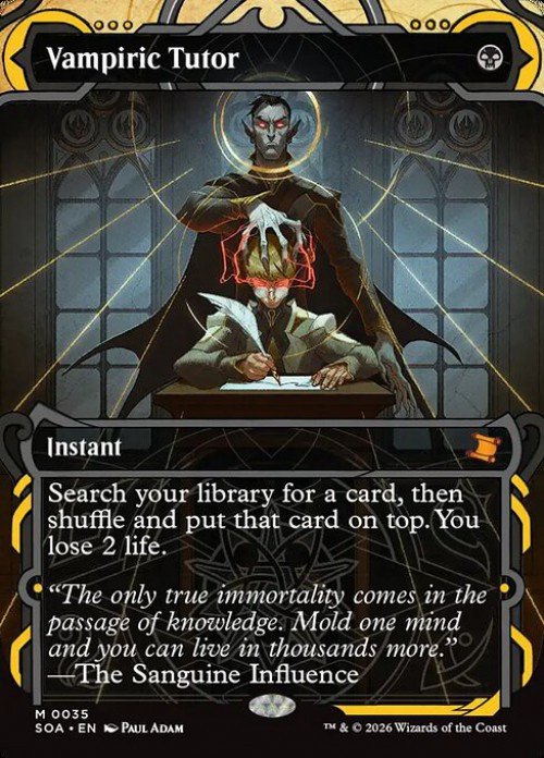MtG Secrets of Strixhaven Mystical Archive Mythic Rare Vampiric Tutor #35、ToyWiz、kayou