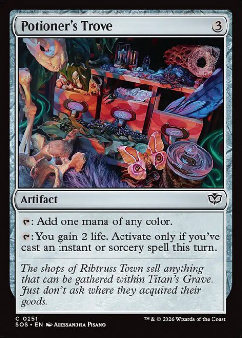 MtG Secrets of Strixhaven Common FOIL Potioner's Trove #251、ToyWiz、kayou