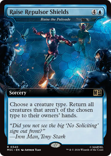 Raise the Palisade Raise Repulsor Shields (Extended Art) | Marvel Super Heroes Commander、Magic: The Gathering、kayou