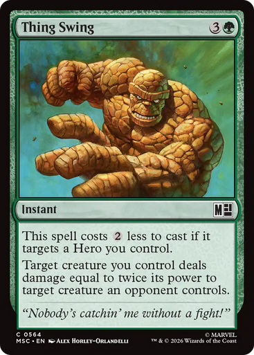 Thing Swing (Foil) | Marvel Super Heroes Commander、Magic: The Gathering、kayou