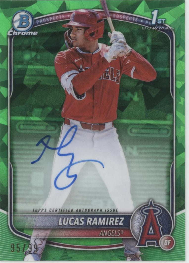 Lucas Ramirez 2025 Bowman Chrome Prospects Green Ice Refactor Auto 95/99、Collector Store LLC、kayou