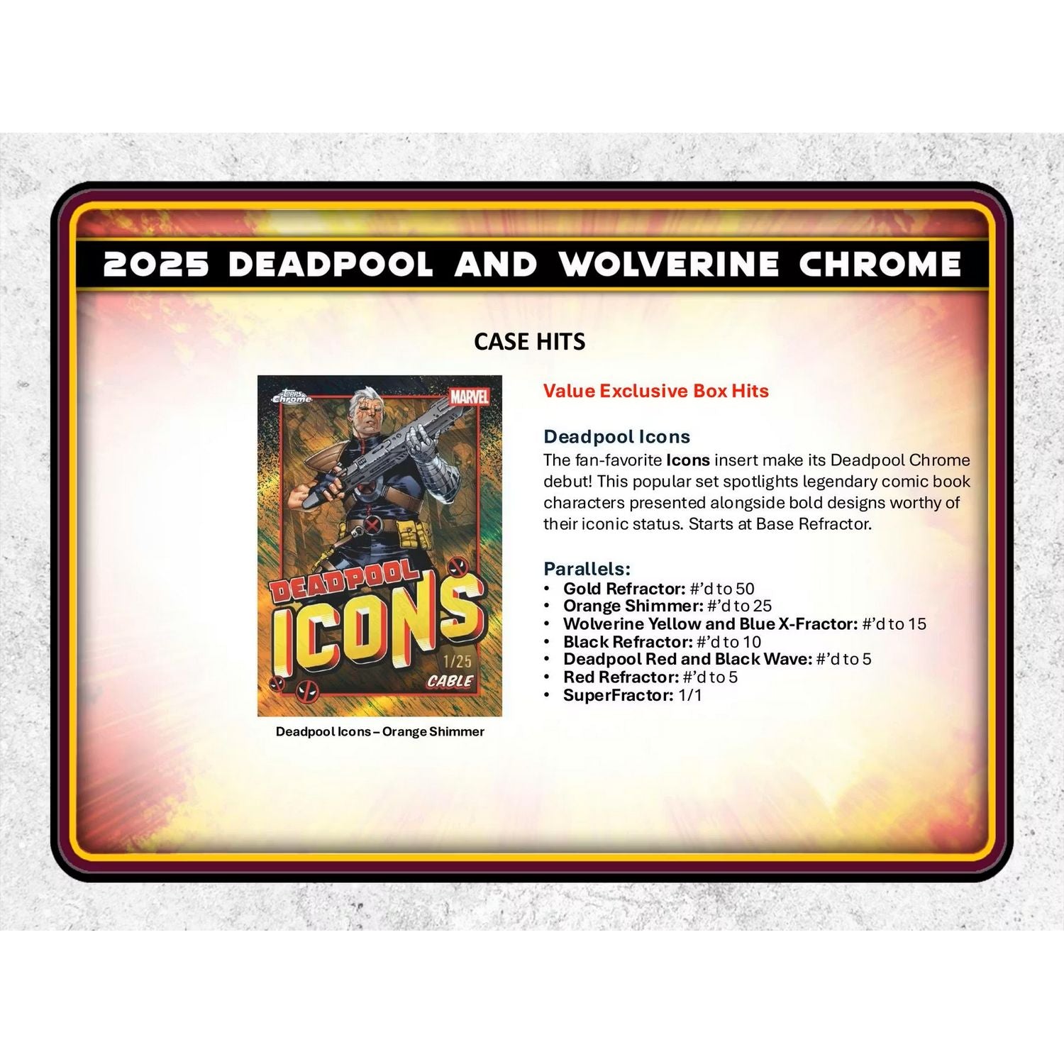 2025 Topps Marvel Chrome Deadpool Blaster Box、NonSports Misc、kayou