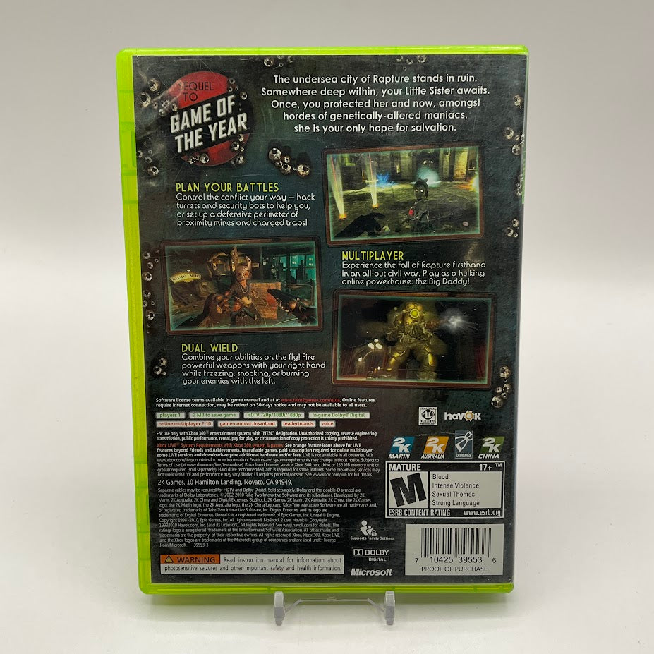 BioShock 2 Xbox 360 Used #2、Collector Store LLC - VG、kayou