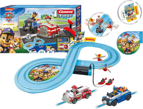 Paw Patrol On The Track Slot Car Track Set with Chase & Marshall、ToyWiz、kayou