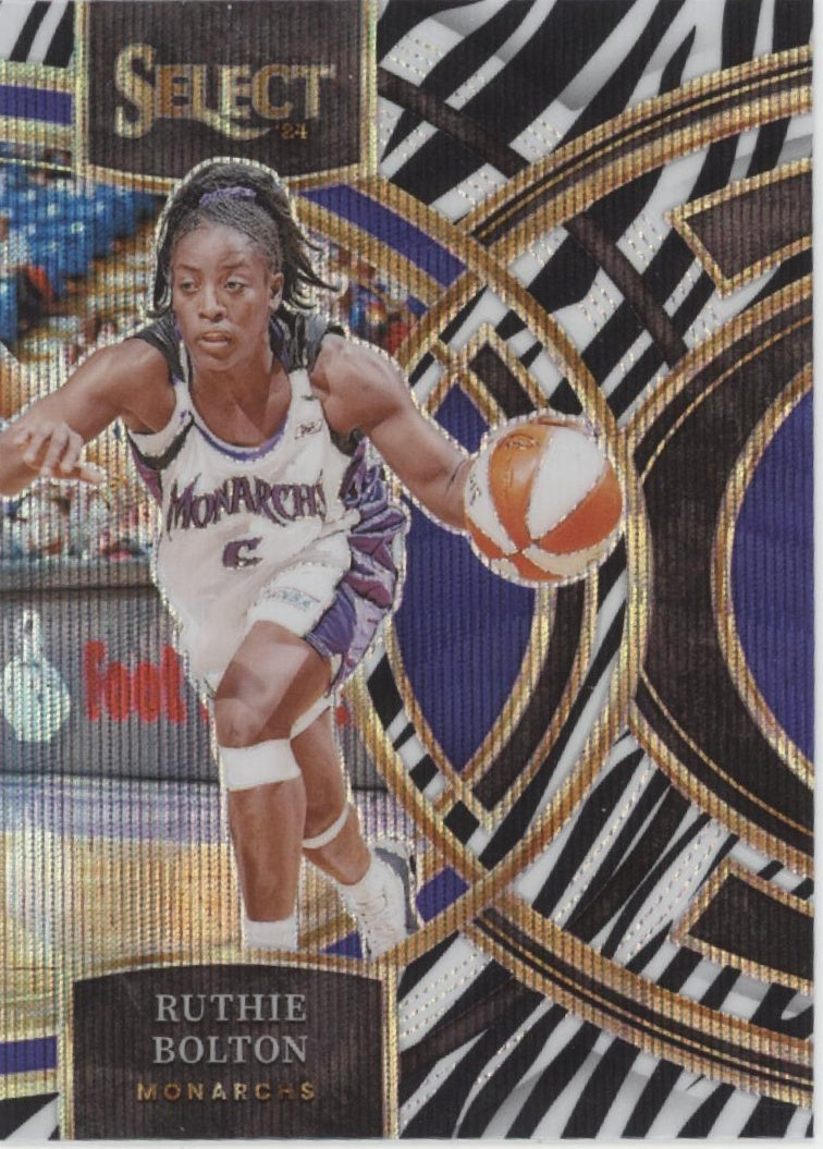 Ruthie Bolton 2024 Panini WNBA Select Zebra Wave Prizm #135、Collector Store LLC、kayou