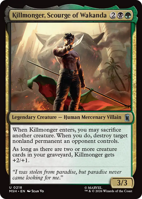 Killmonger, Scourge of Wakanda (Foil) | Marvel Super Heroes、Magic: The Gathering、kayou