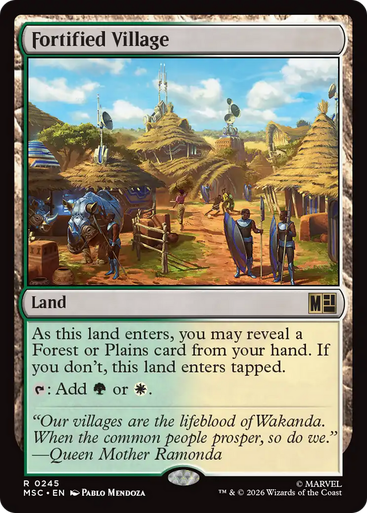 Fortified Village (Surge Foil) | Marvel Super Heroes Commander、Magic: The Gathering、kayou