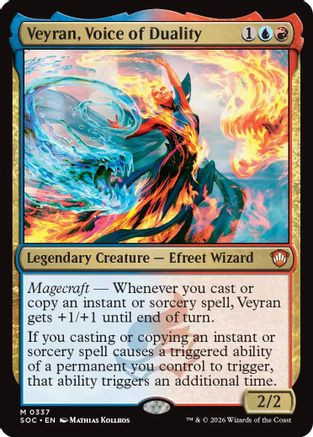 Veyran, Voice of Duality (SOC-337) - Commander: Secrets of Strixhaven、Wizards of the Coast、kayou
