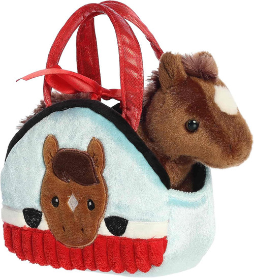 Fancy Pals Peek-A-Boo Pony in Barn 7-Inch Plush、ToyWiz、kayou