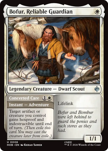 Bofur, Reliable Guardian // Concerted Care (Foil) | The Hobbit、Magic: The Gathering、kayou