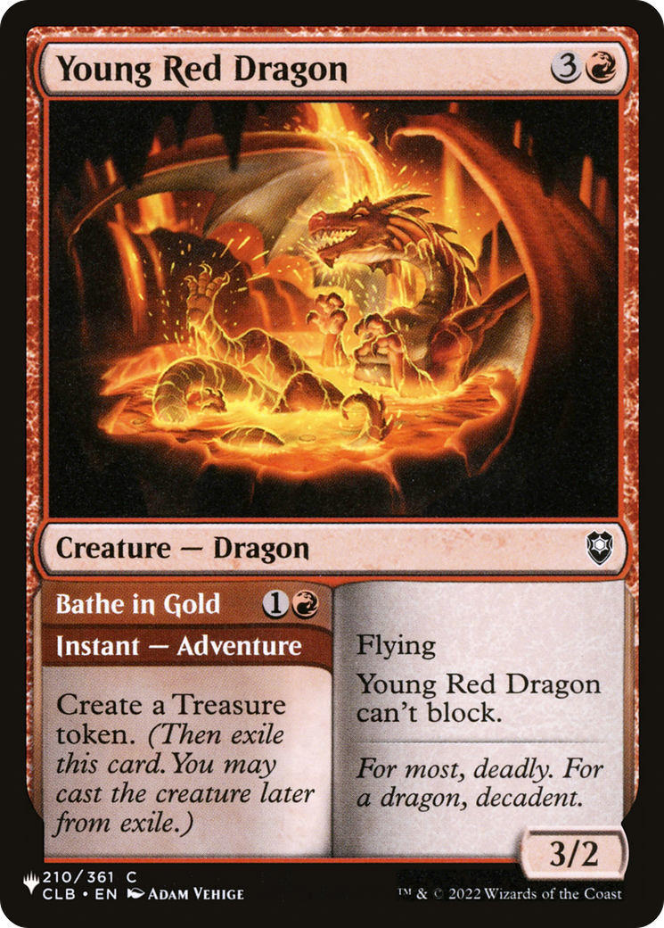 Young Red Dragon (LIST-210/361) - The List、Wizards of the Coast、kayou