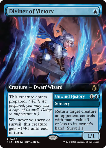 Diviner of Victory // Unwind History (Extended Art) | Reality Fracture、Magic: The Gathering、kayou