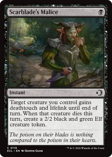 Scarblade's Malice (Foil) | Lorwyn Eclipsed、Magic: The Gathering、kayou