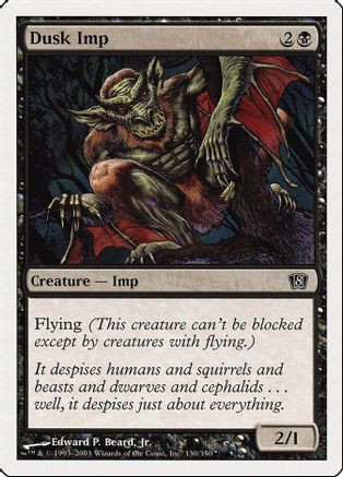 Dusk Imp (8ED-130) - 8th Edition、Wizards of the Coast、kayou