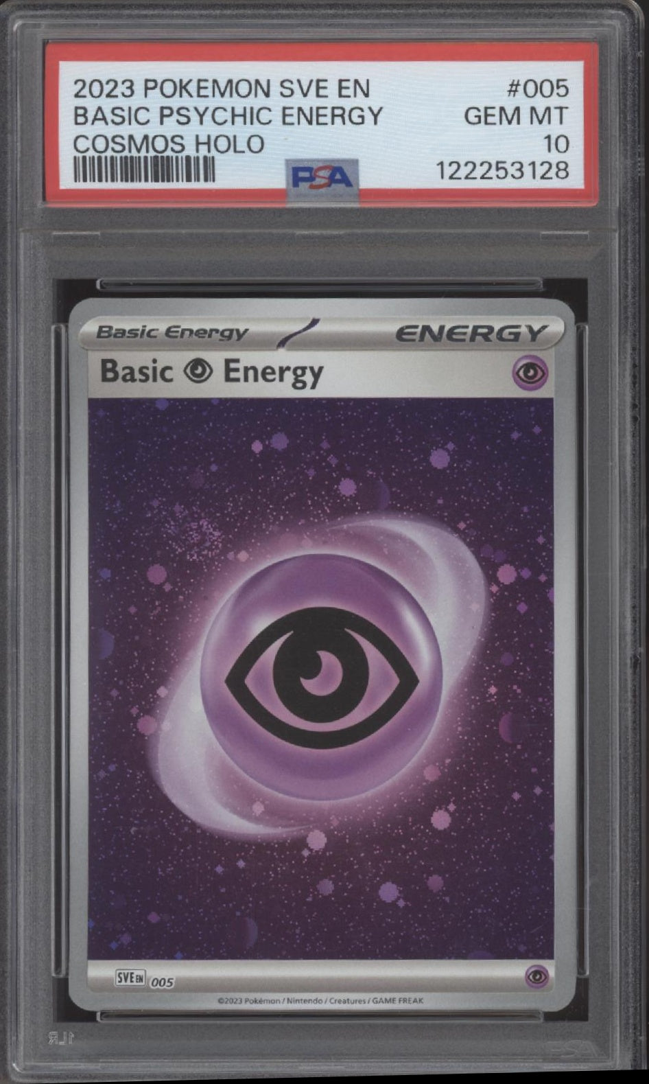 Basic Psychic Energy Pokemon Scarlet & Violet Energies Cosmos Holo #005 PSA 10、Collector Store LLC Gaming、kayou