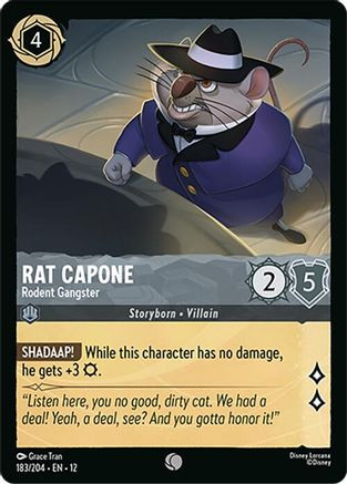 Rat Capone - Rodent Gangster (183/204) - Wilds Unknown、Ravensburger、kayou