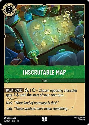 Inscrutable Map (99/204) - Whispers in the Well Cold Foil、Ravensburger、kayou
