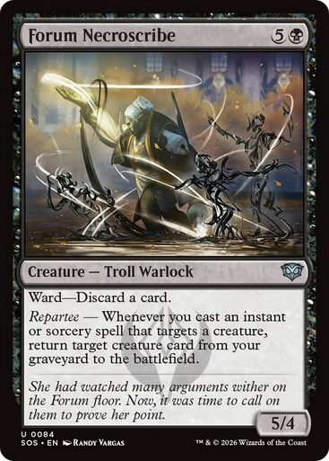 Forum Necroscribe (Foil) | Secrets of Strixhaven、Magic: The Gathering、kayou