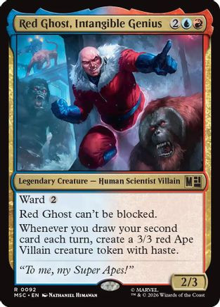 Red Ghost, Intangible Genius (Surge Foil) (MSC-092) - Commander: Marvel Super Heroes Foil、Wizards of the Coast、kayou