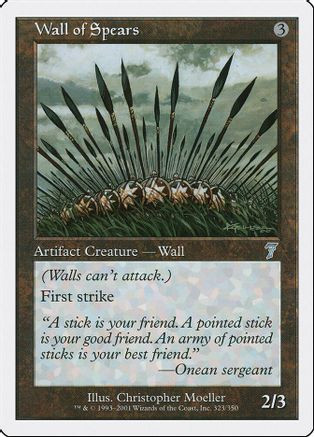 Wall of Spears (7ED-323) - 7th Edition、Wizards of the Coast、kayou