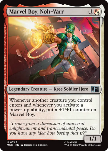Marvel Boy, Noh-Varr | Marvel Super Heroes Commander、Magic: The Gathering、kayou
