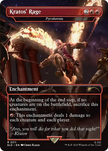 Pyrohemia Kratos' Rage (Secret Lair - God of War: Greek) | Secret Lair Drops、Magic: The Gathering、kayou