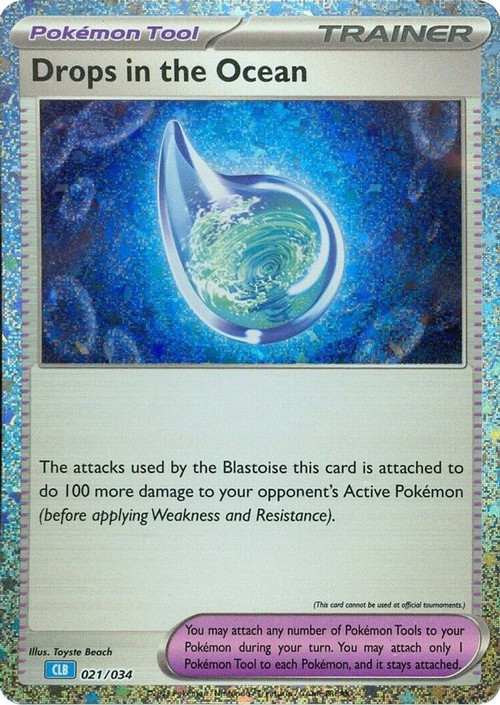 Pokemon Trading Card Game Classic Classic Collection Drops in the Ocean #21 CLB、ToyWiz、kayou
