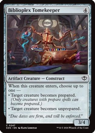 Biblioplex Tomekeeper (SOS-247) - Secrets of Strixhaven、Wizards of the Coast、kayou