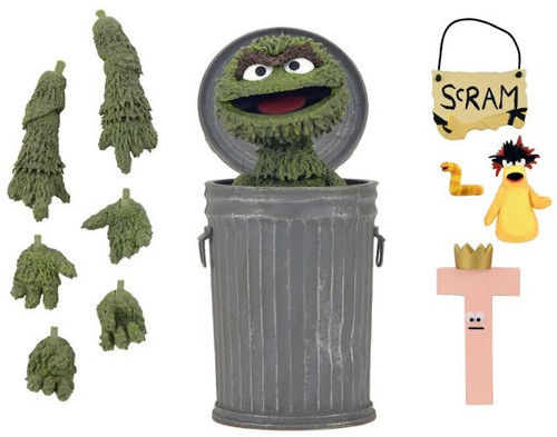 NECA Sesame Street Oscar the Grouch Action Figure Ultimate Version (Pre-Order ships December)、ToyWiz、kayou