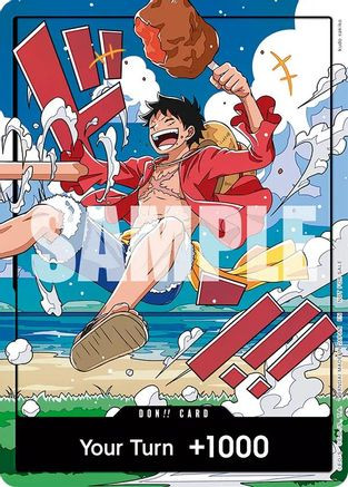 DON!! Card (World United) (Luffy) One Piece Promotion Cards Foil、Bandai、kayou