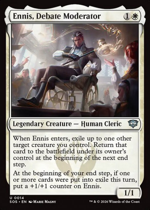 MtG Secrets of Strixhaven Uncommon Ennis, Debate Moderator #14、ToyWiz、kayou