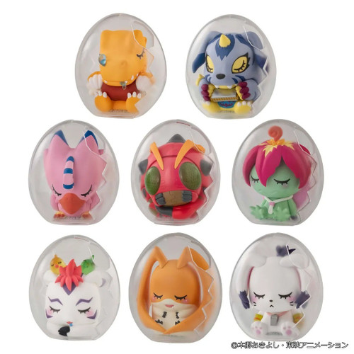 Digimon Adventure Mega Egg Figure Good Night Digicolle! Set of 8 Figures (Pre-Order ships June)、ToyWiz、kayou