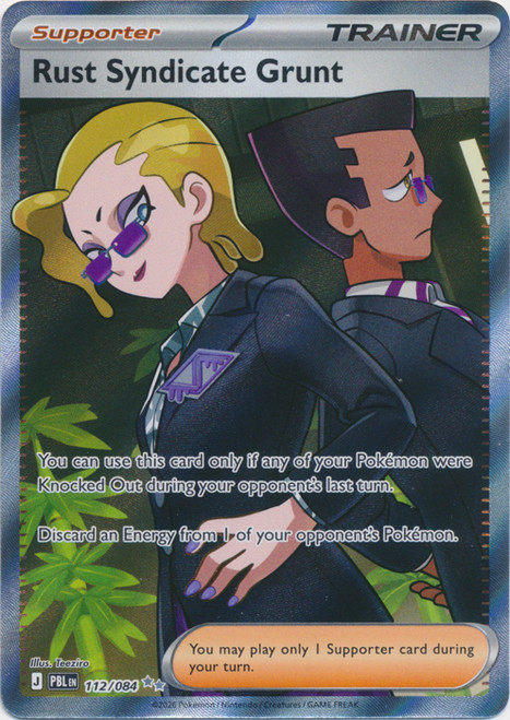 ME Pitch Black 112/084 Rust Syndicate Grunt (Full Art)、Pokemon、kayou