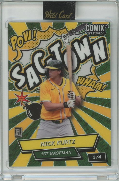 MLB 2025 Wild Card Comix Epic Rookies! 2/4 Sac-Town Nick Kurtz Rookie、ToyWiz、kayou