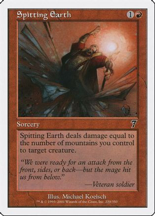 Spitting Earth (7ED-220) - 7th Edition Foil、Wizards of the Coast、kayou