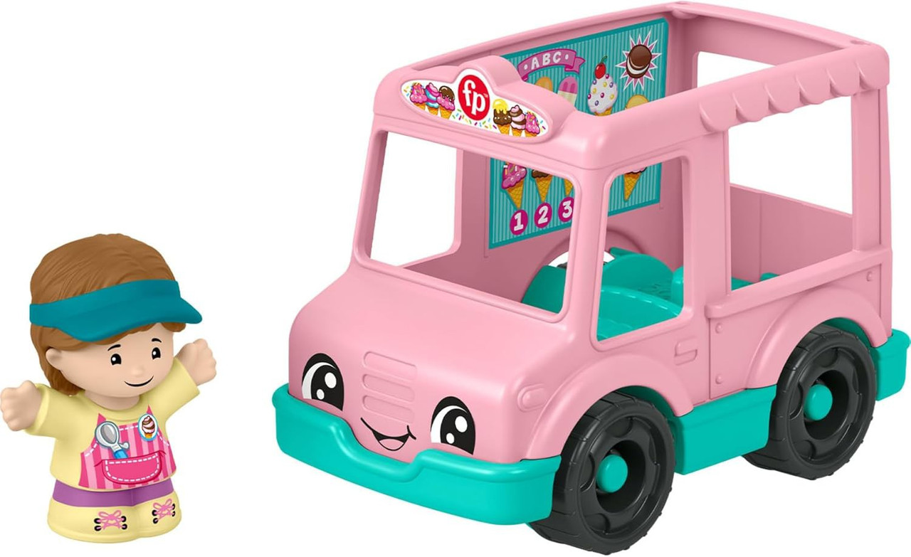 Fisher Price Little People Ice Cream Truck 2.7-Inch Vehicle & Figure、ToyWiz、kayou