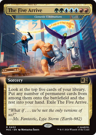 Genesis Ultimatum The Five Arrive (Extended Art) | Marvel Super Heroes Commander、Magic: The Gathering、kayou