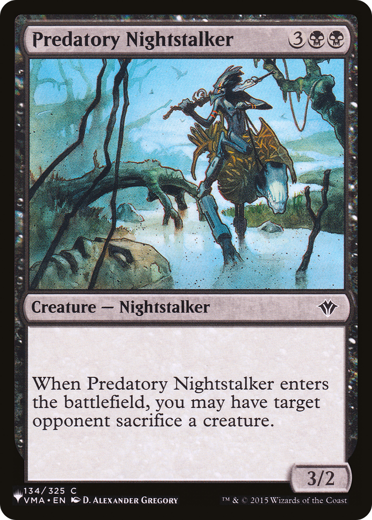 Predatory Nightstalker (LIST-134/325) - The List、Wizards of the Coast、kayou