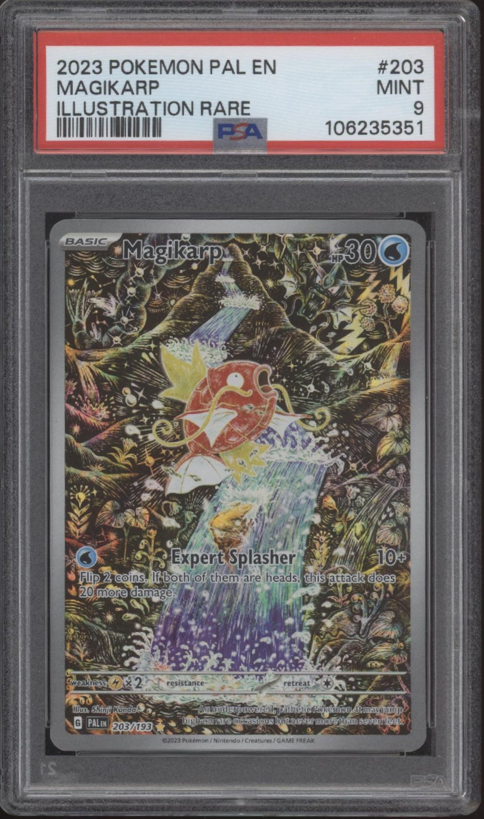 Magikarp Pokemon Paldea Evolved Illustration Rare #203 PSA 9 #1、Collector Store LLC Gaming、kayou